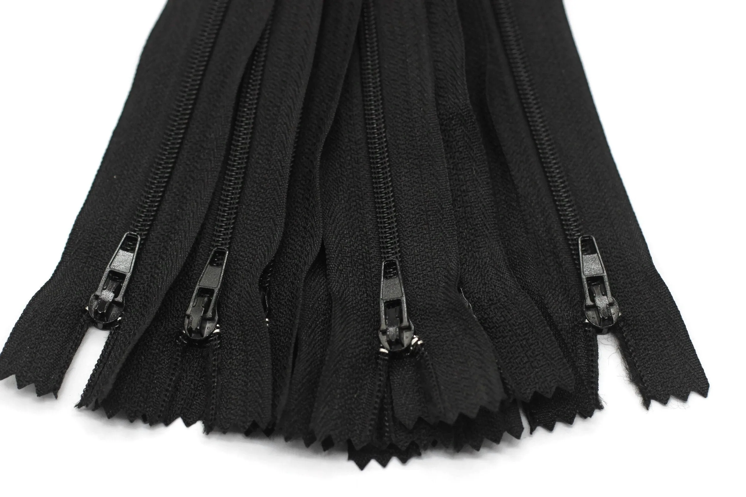10 pcs Black Zippers, 20 cm, 7.8 inc zipper, pants zipper, zipper for pants, zipper, bag zipper, zippers, wallet zipper,