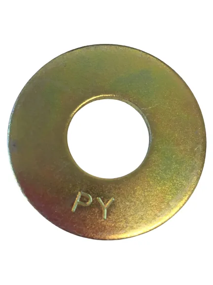 1/4" Grade 8 USS Flat Washers Yellow Zinc Plated