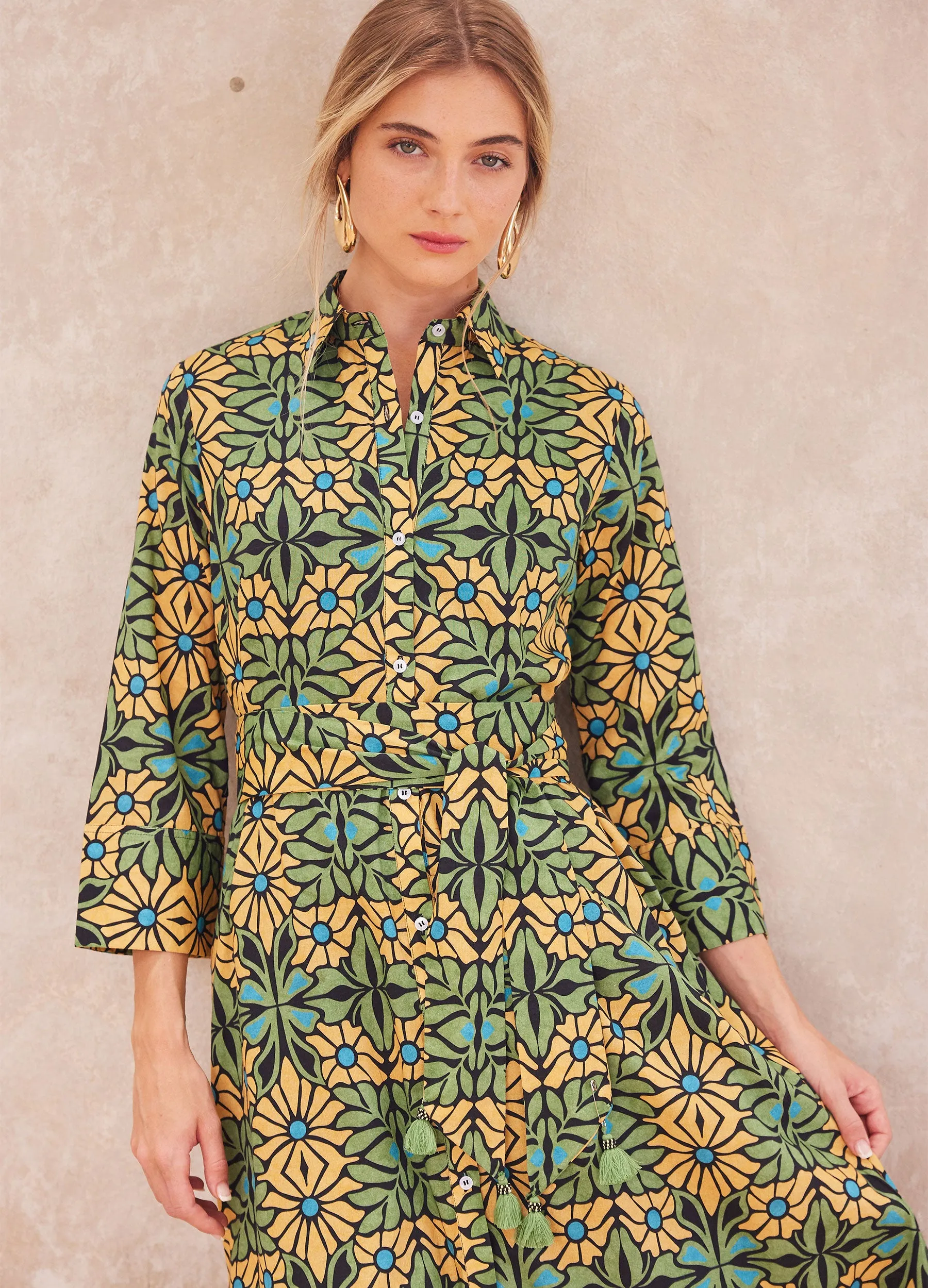 Anna Maxi Shirtdress