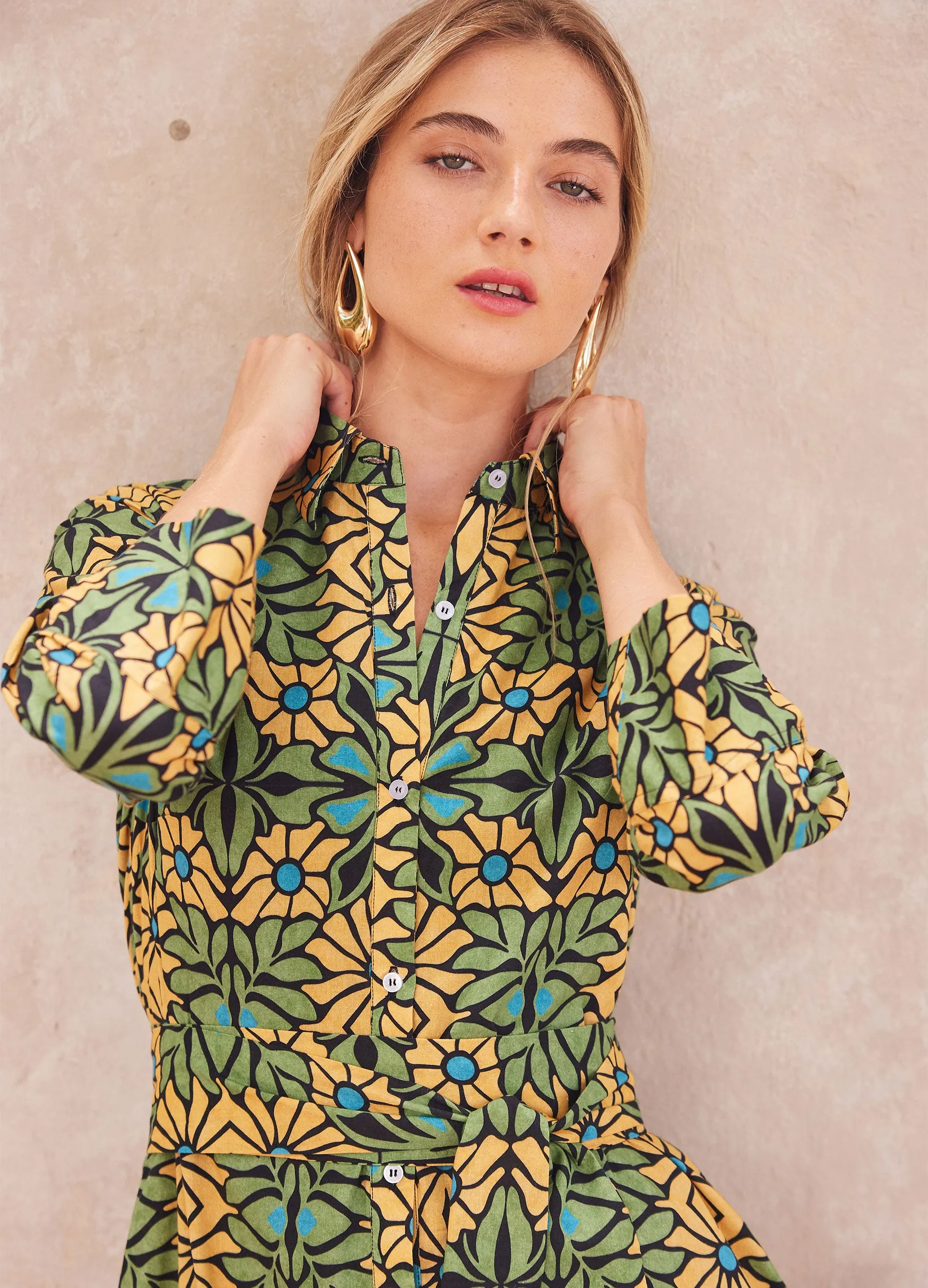 Anna Maxi Shirtdress