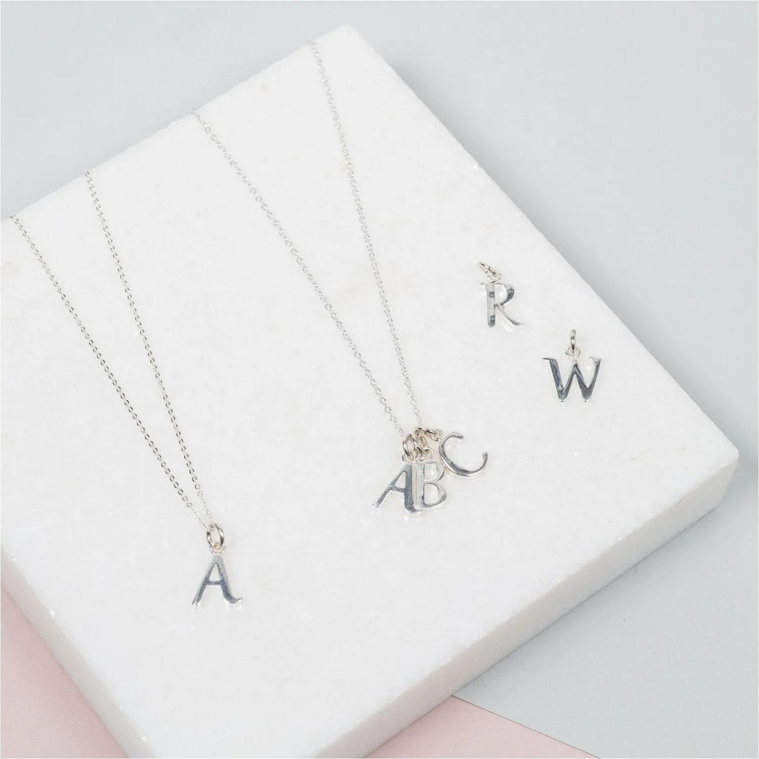Audley Sterling Silver Alphabet Pendant