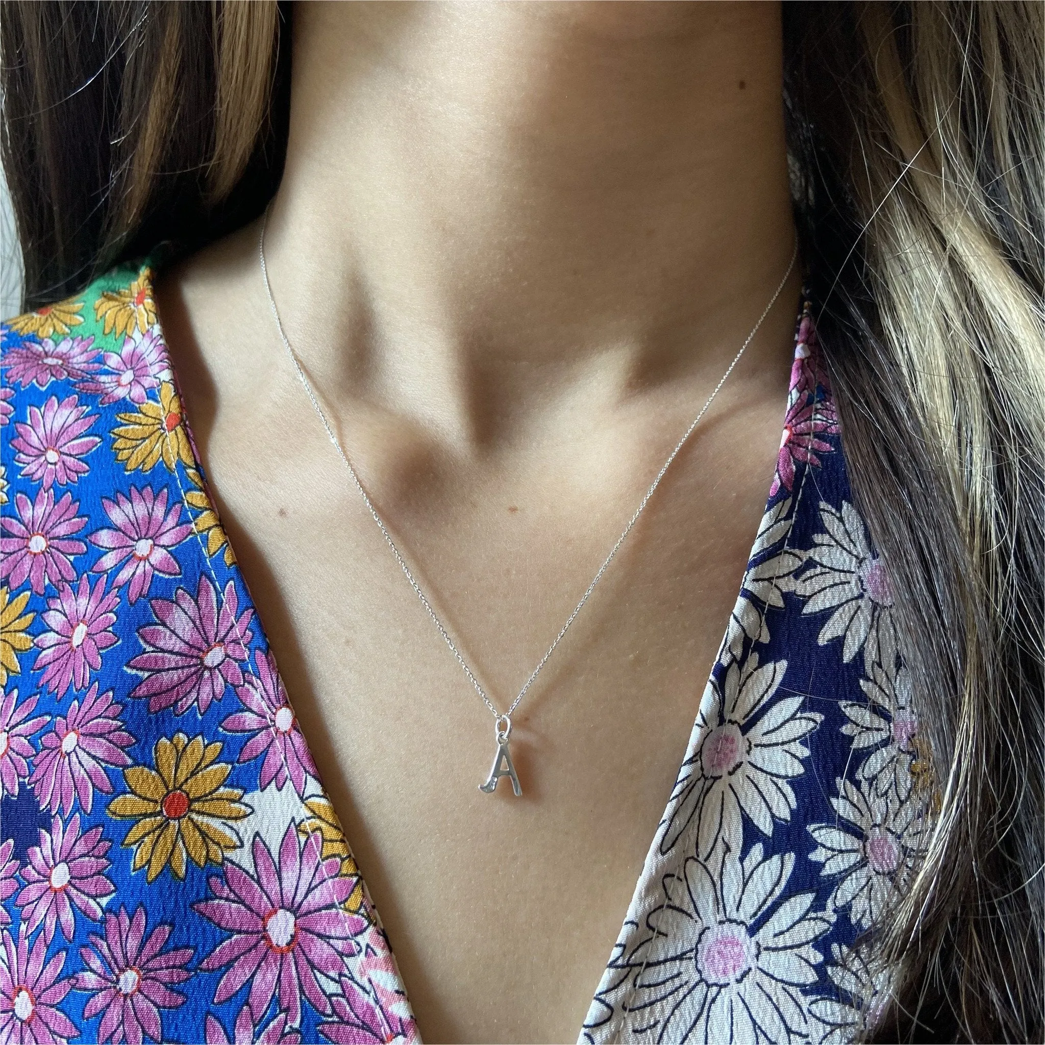 Audley Sterling Silver Alphabet Pendant