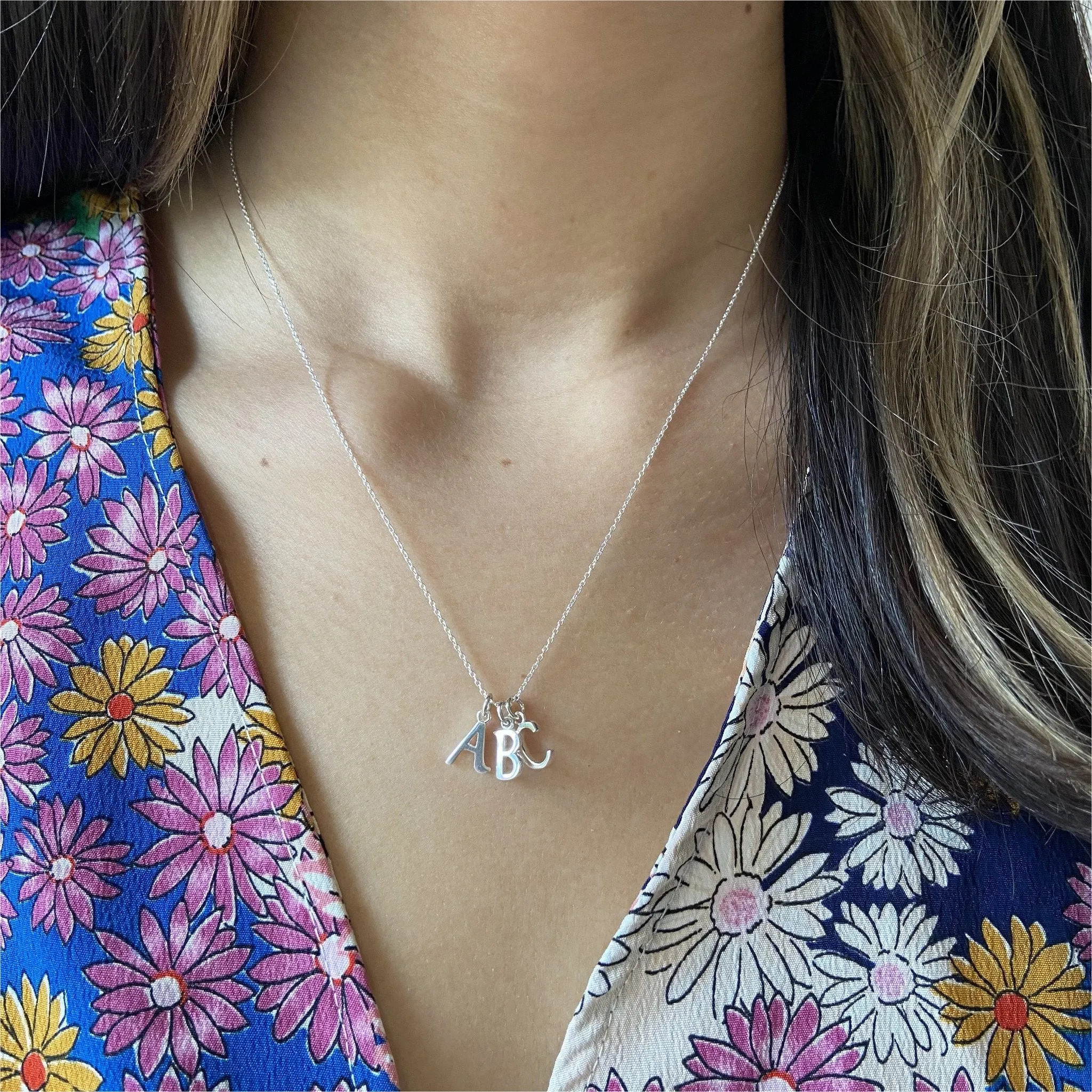 Audley Sterling Silver Alphabet Pendant