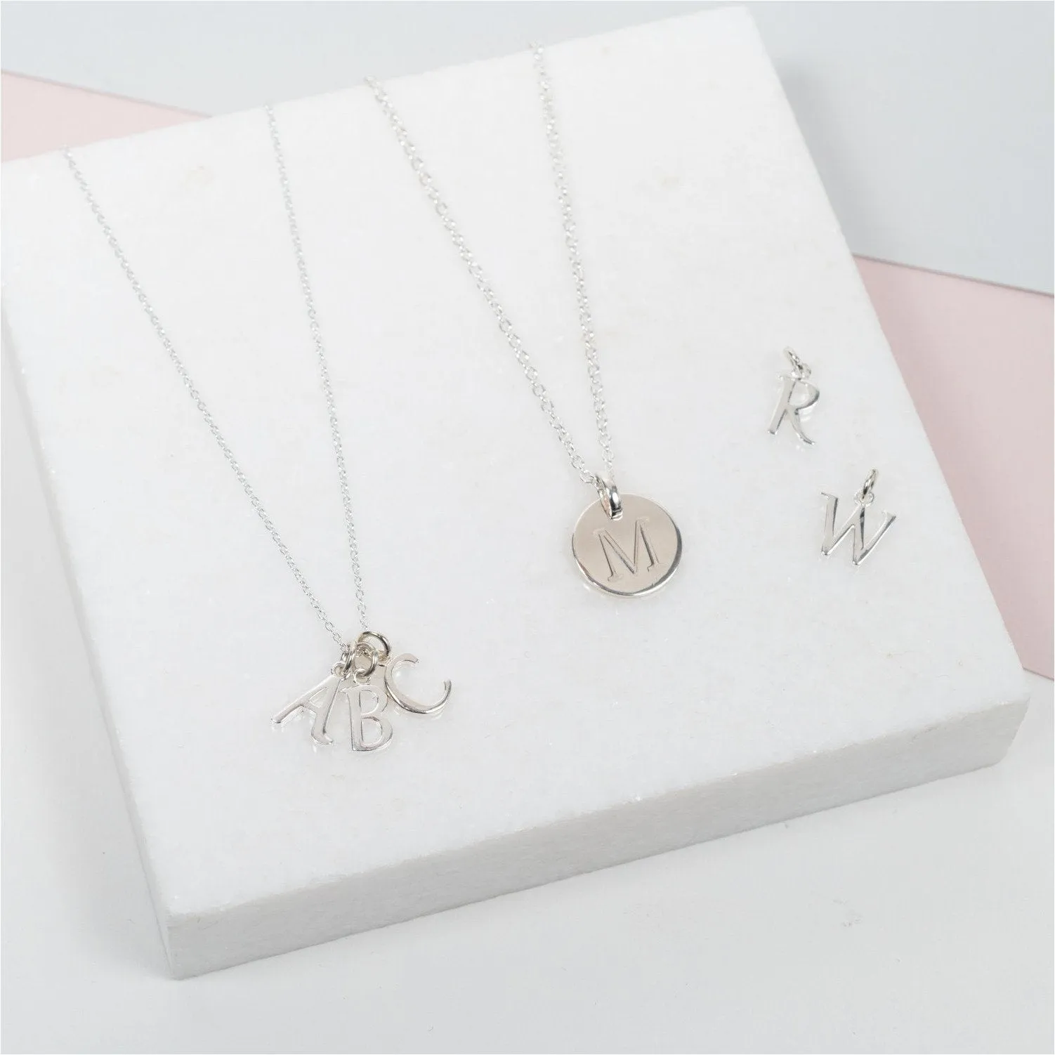 Audley Sterling Silver Alphabet Pendant