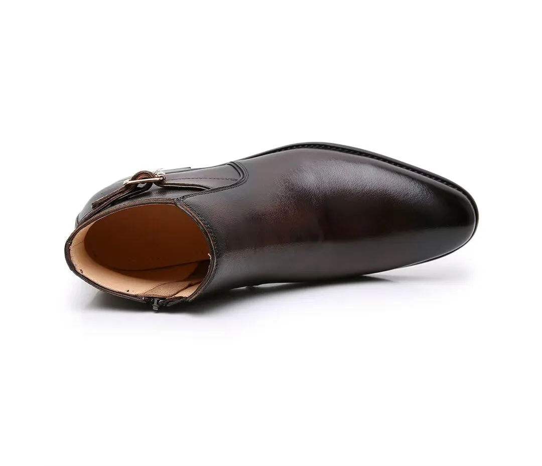 Classic Men's Round-Toe Ankle Boots
