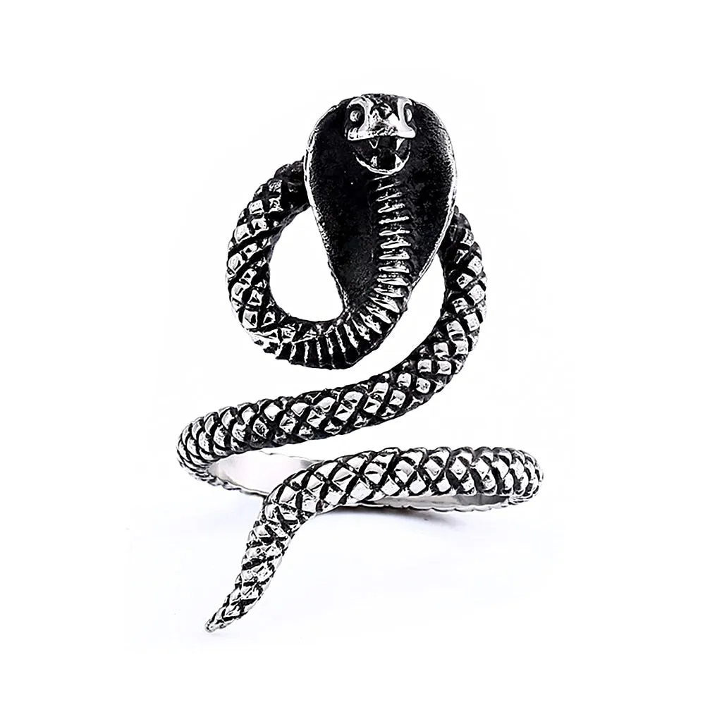Cobra Snake Stainless Steel Ring
