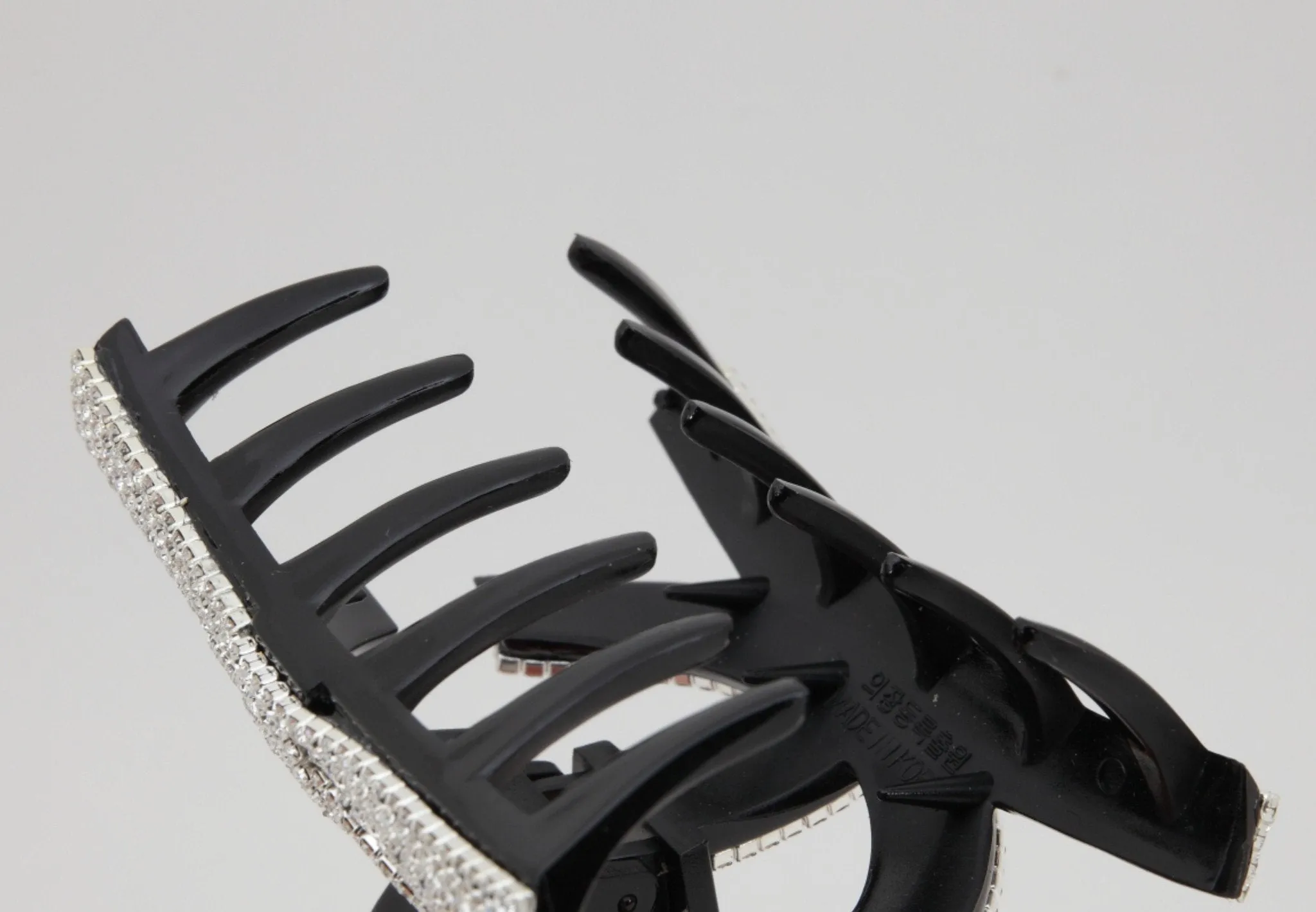 Curve Straight Neptune Symbol Cubic Decorative hair claw -Rhinestone series-15