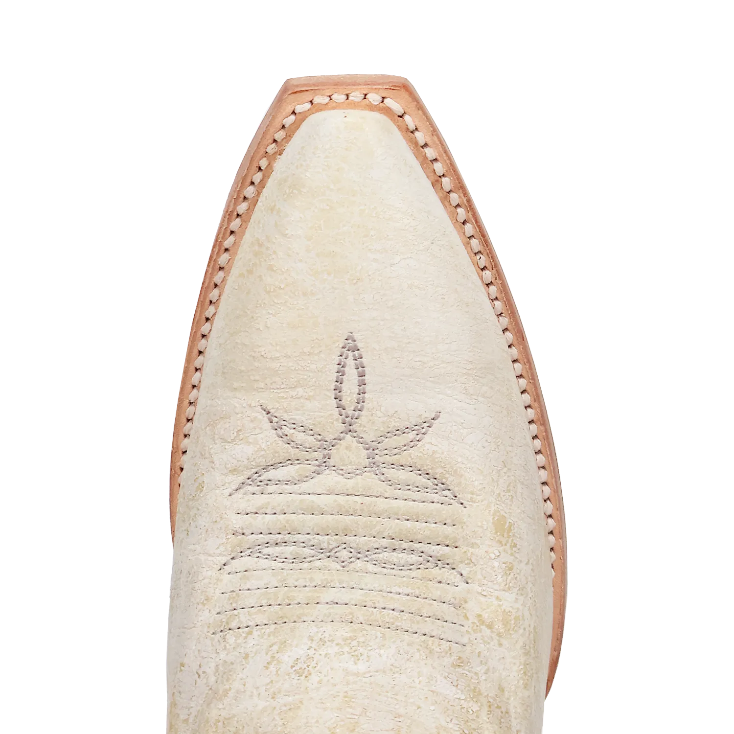 Dan Post Ladies Bone Miley Snip Toe Boots with Cutout & Crystal Embellished Tops