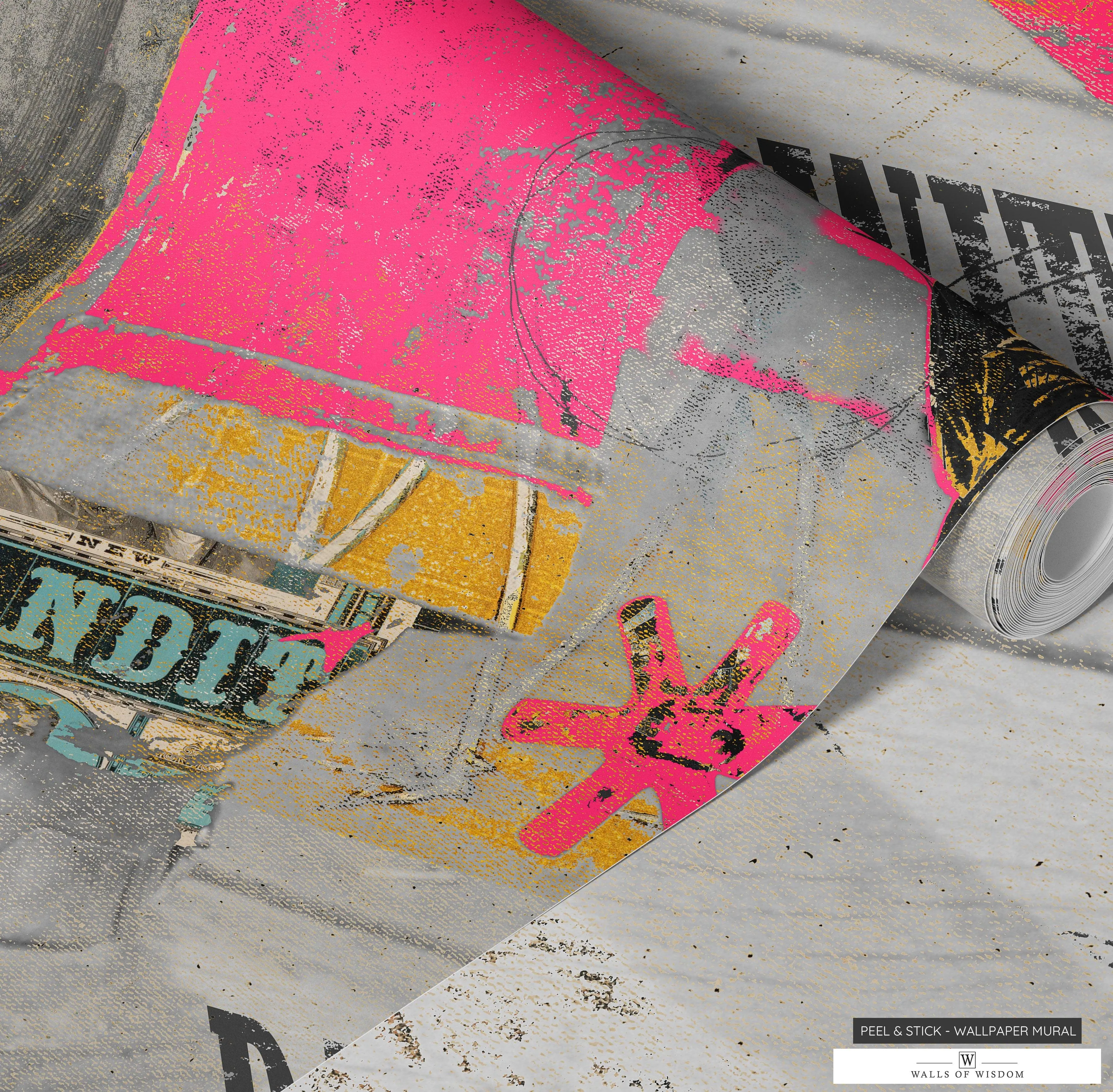 Dance with Me Cowgirl Mural: Modern Western Photo Art in Bold Colors
