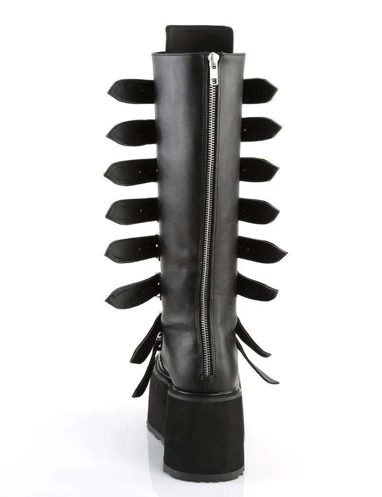 DEMONIA DAMNED-318 - BLACK VEGAN LEATHER ✰ PRE ORDER ✰