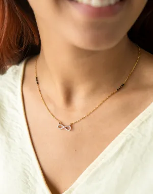 Diamond Infinity Mangalsutra Necklace
