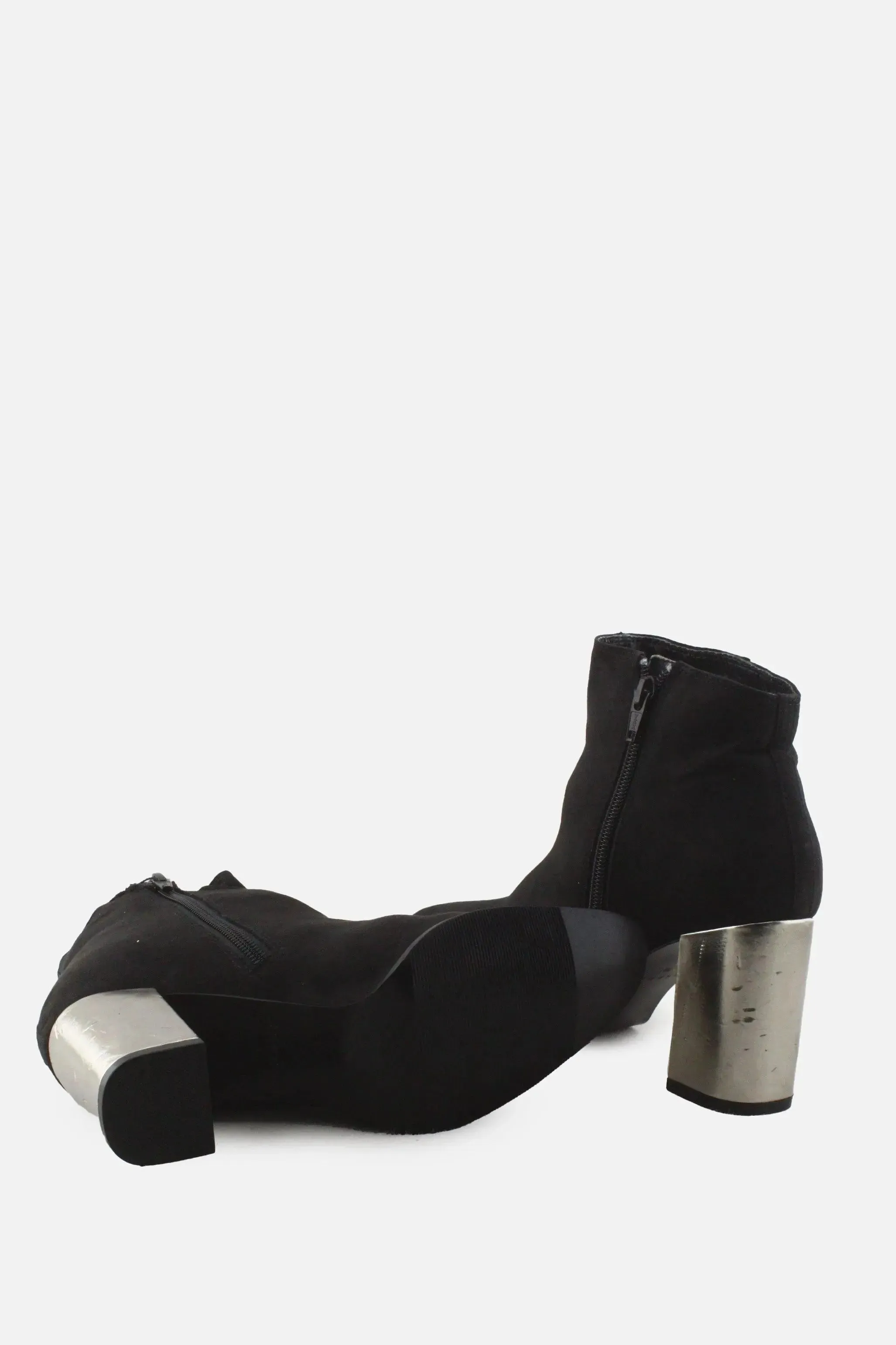 Espirit Zipper Block Ankle Boots | Suede