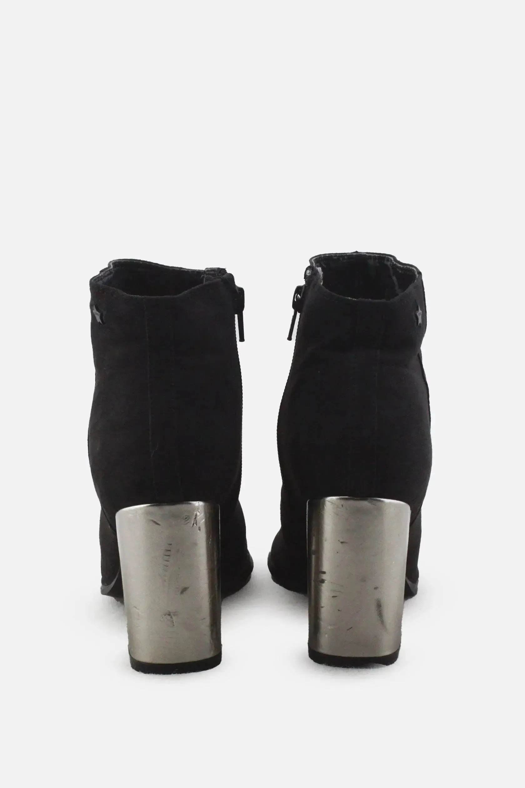 Espirit Zipper Block Ankle Boots | Suede