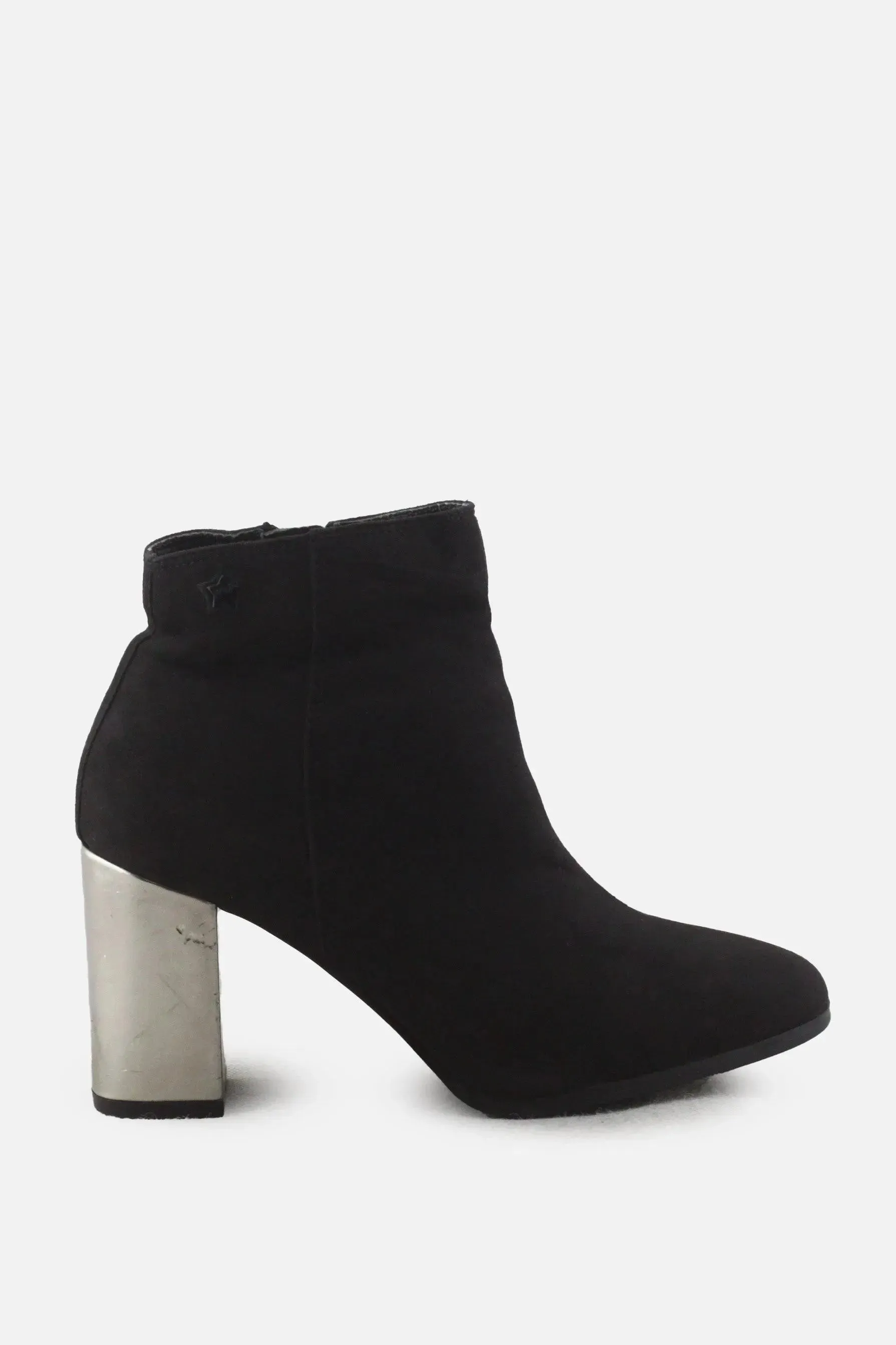 Espirit Zipper Block Ankle Boots | Suede