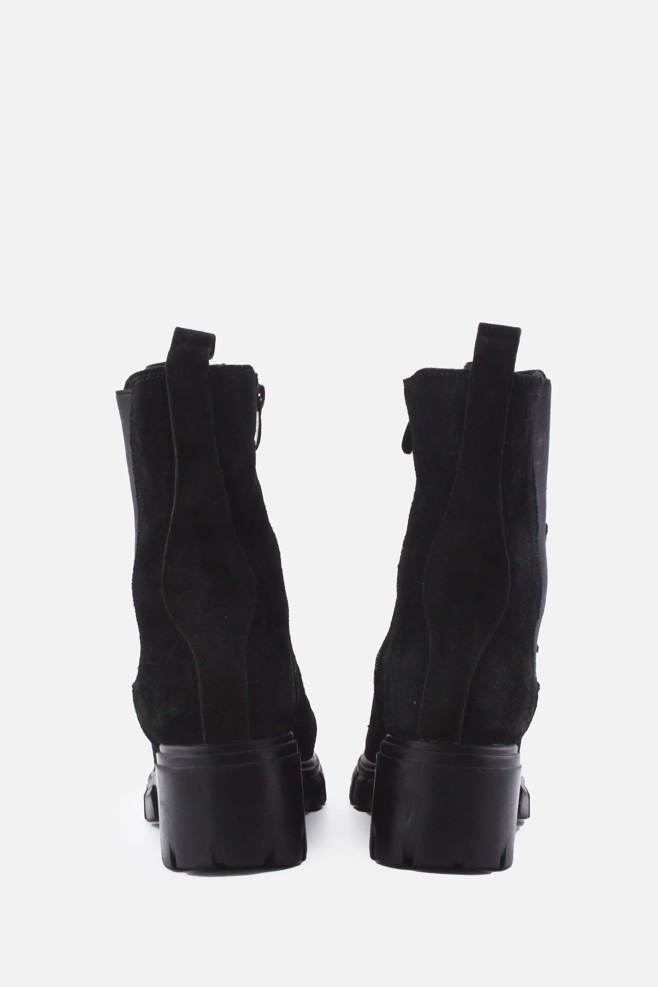 European Brand Zipper Stretchable Ankle Boots | Suede