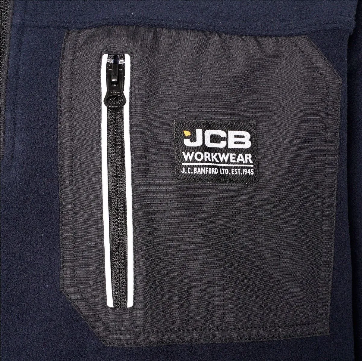 JCB TRADE HEAVYWEIGHT 1/4 ZIP NAVY TECH FLEECE