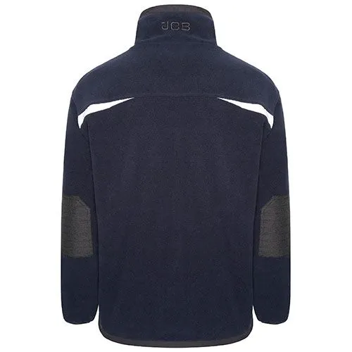 JCB TRADE HEAVYWEIGHT 1/4 ZIP NAVY TECH FLEECE