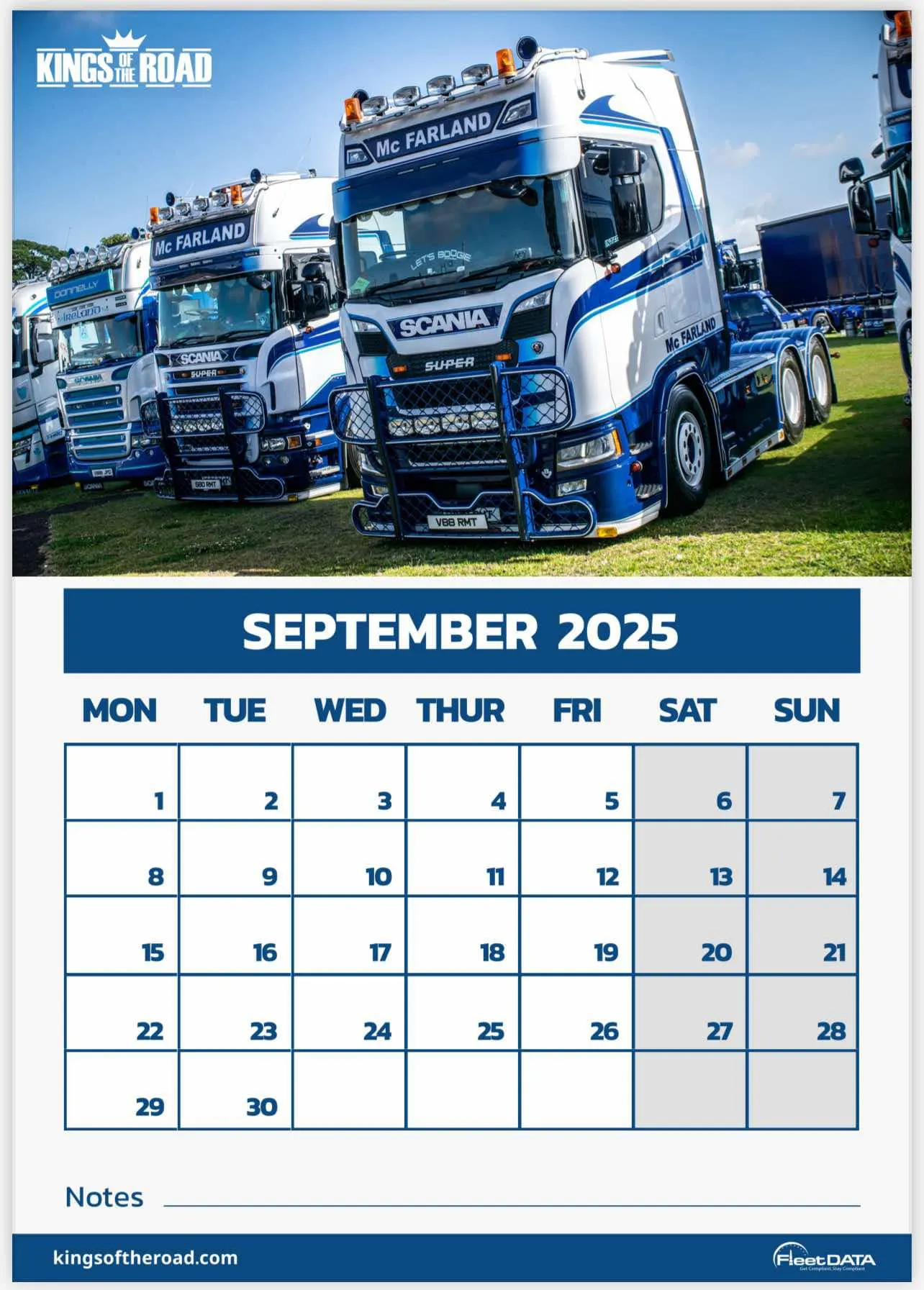 KINGS 2025 OFFICAL CALENDAR