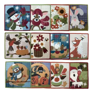 Little Quilts Squared - Calendar Series Block of the Month - Individual Patterns