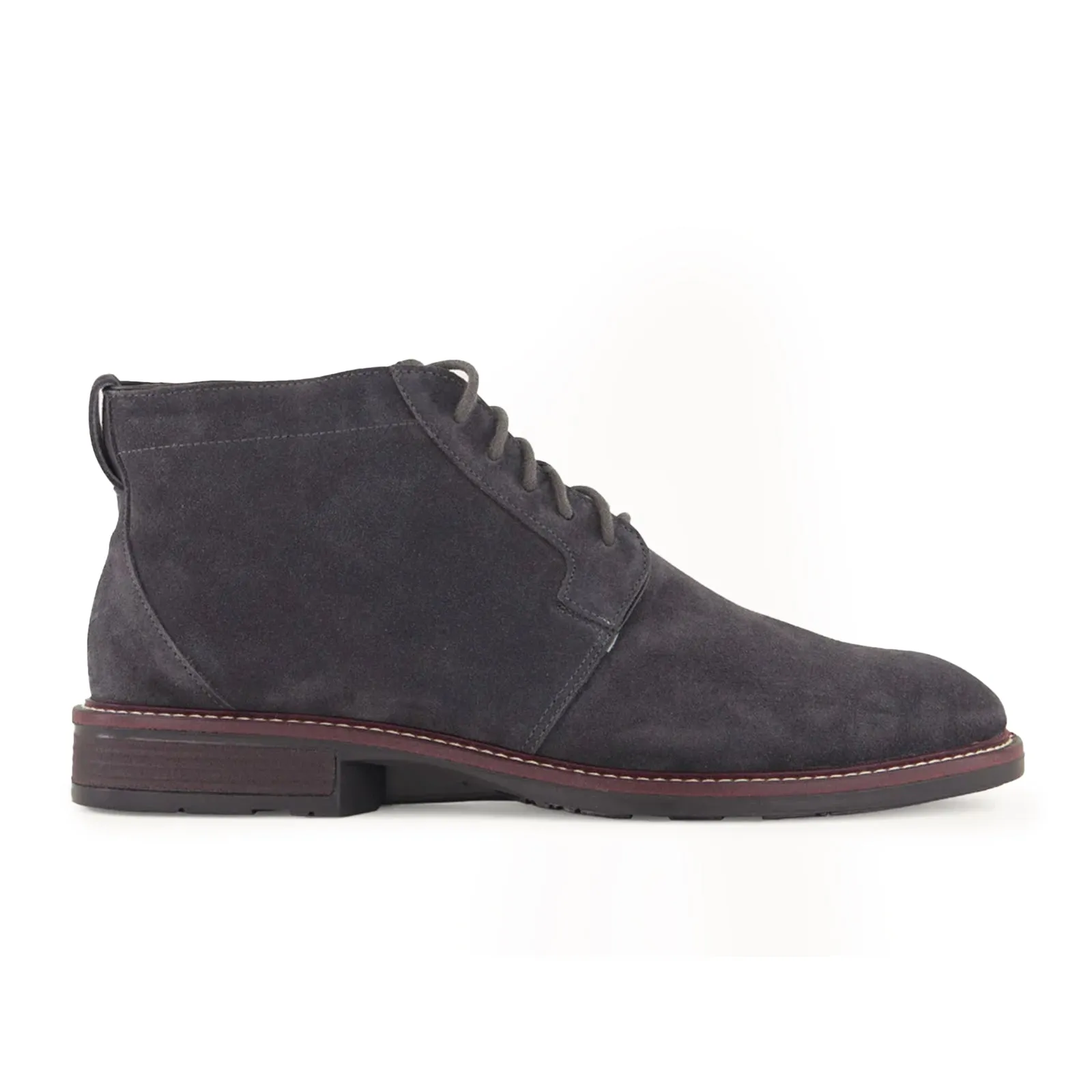 Naot Commander Ankle Boot (Men) - Charcoal Suede