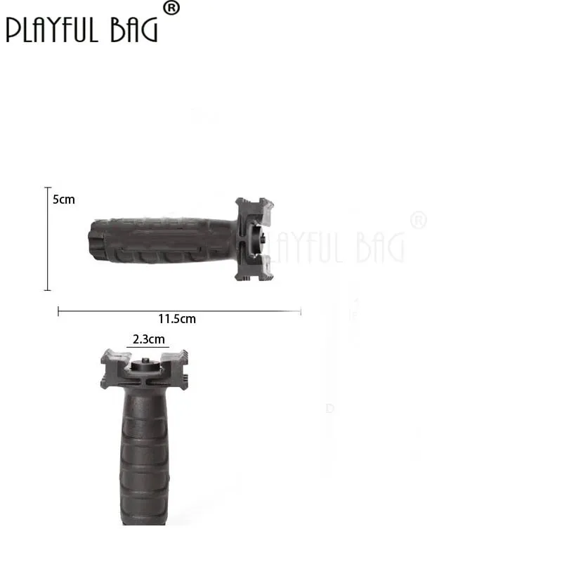 Playful bag CS hobby DIY CS club accessories M4 nylon front grip 20MM rail blaster front grip gel ball gun water bullet gun LD15