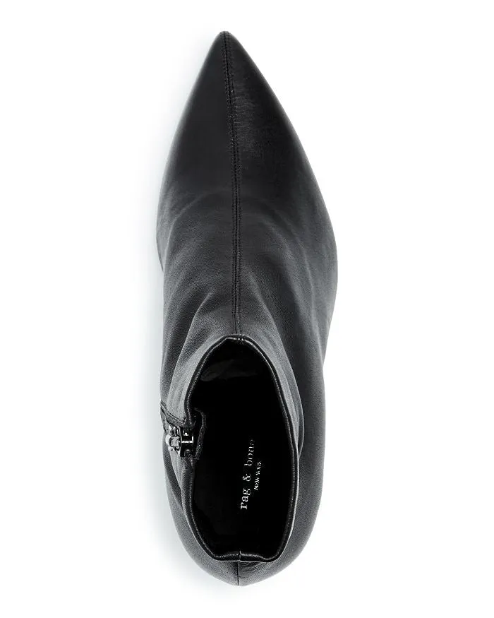 Rag & Bone - Beha Moto Stretch Boot in Black Leather