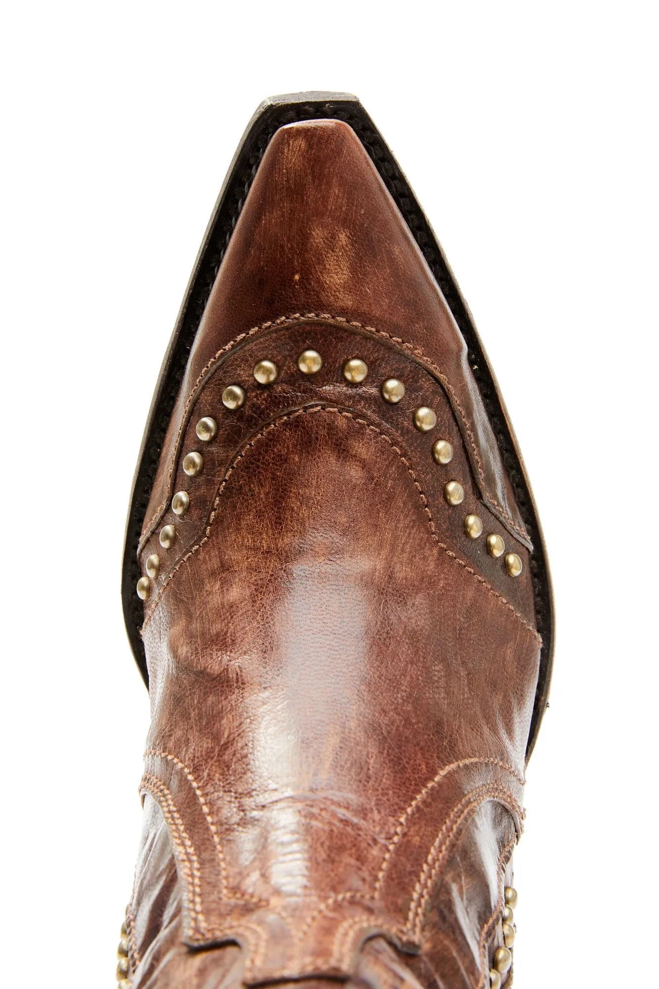 Rite-Away Brown Western Boots - Snip Toe