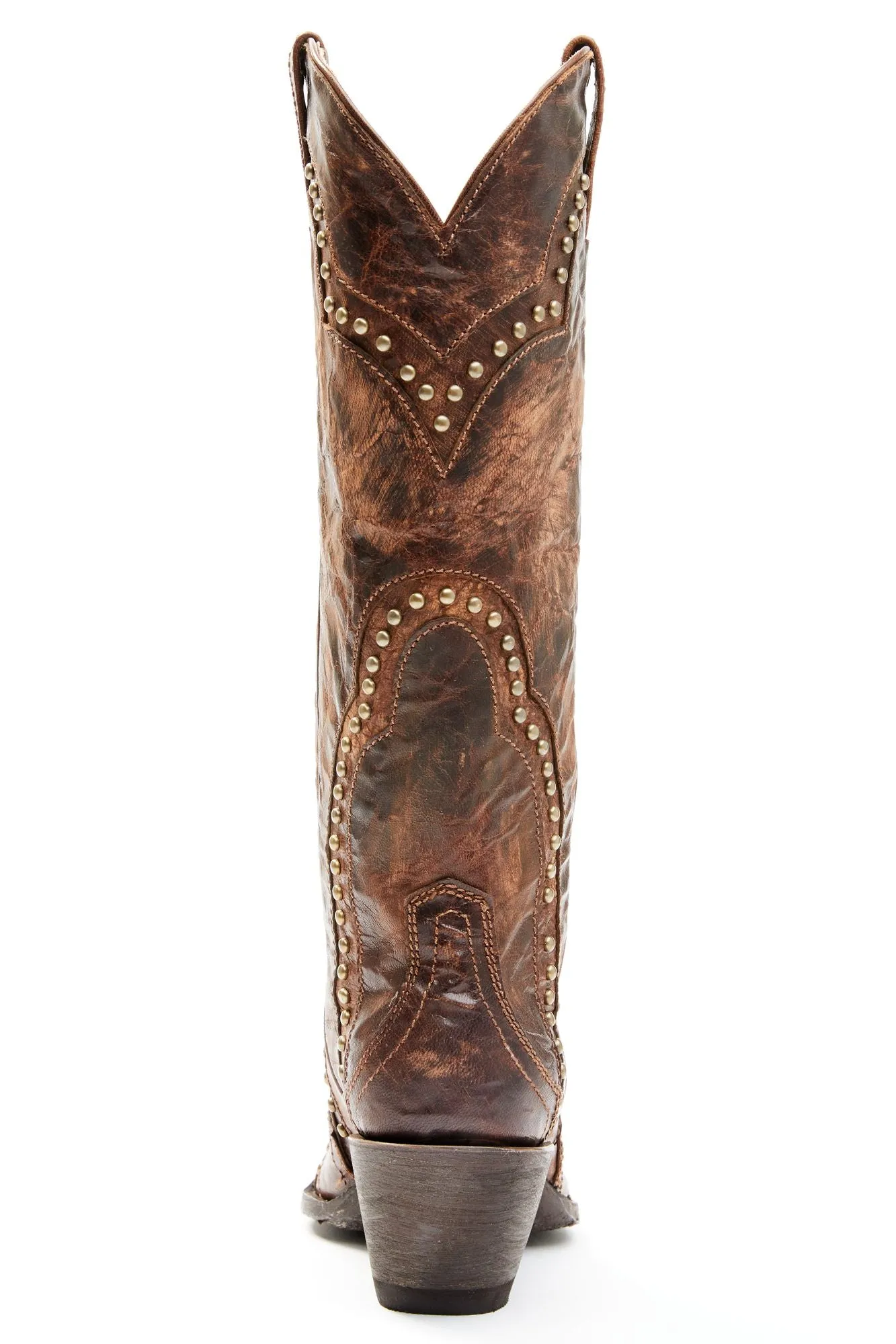 Rite-Away Brown Western Boots - Snip Toe