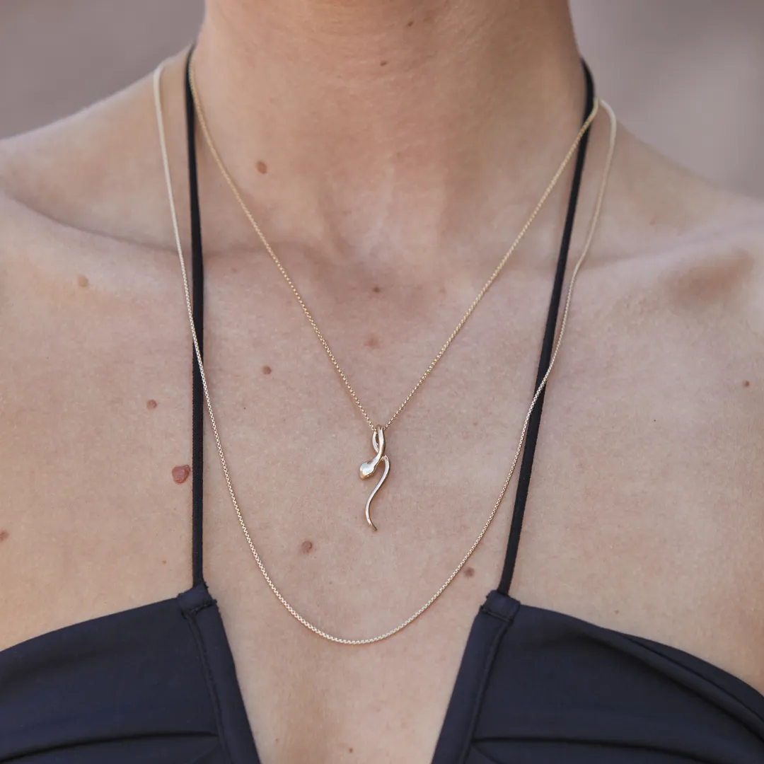 Snake Necklace - Solid Gold