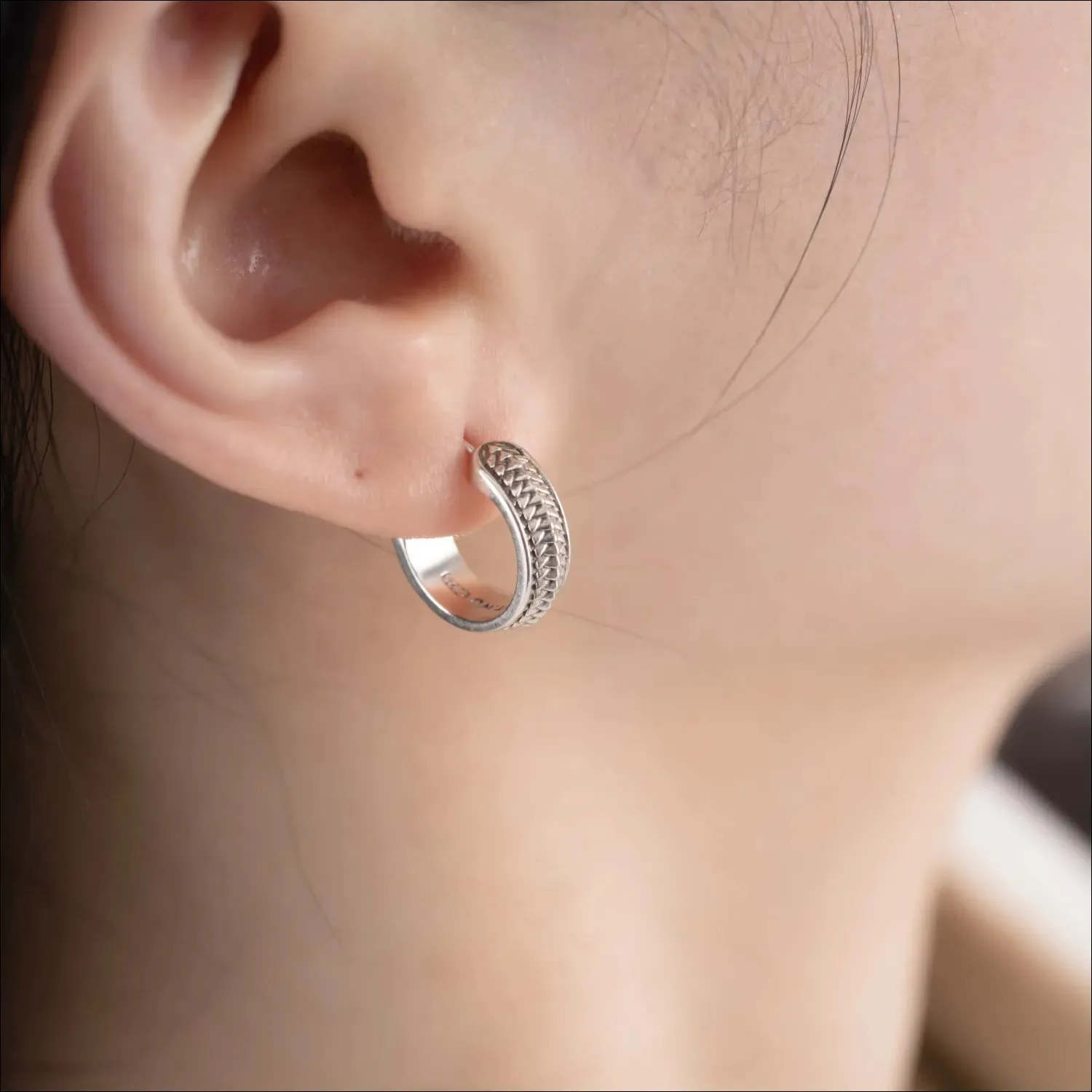 Snake Scale Stud Earrings