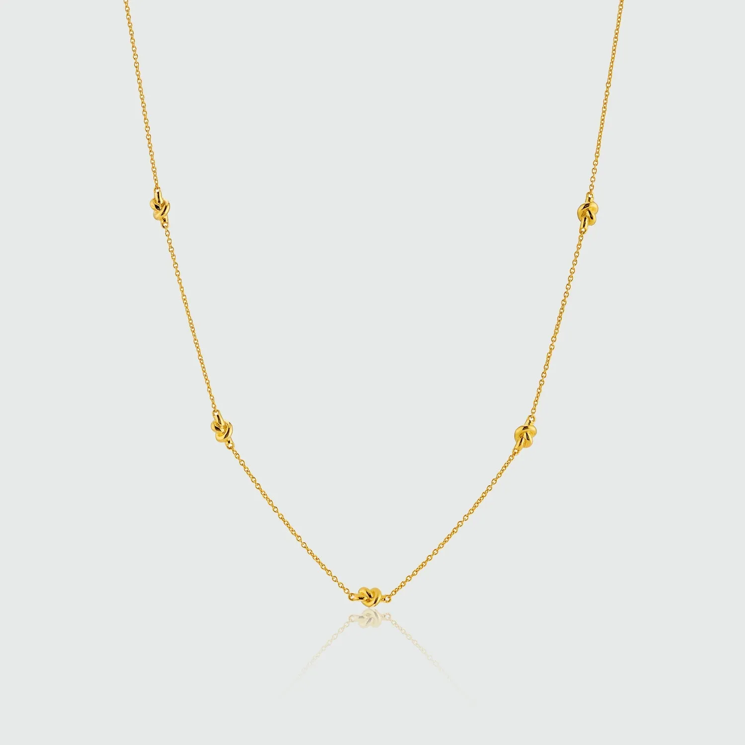 St Ives Gold Vermeil Knot Necklace
