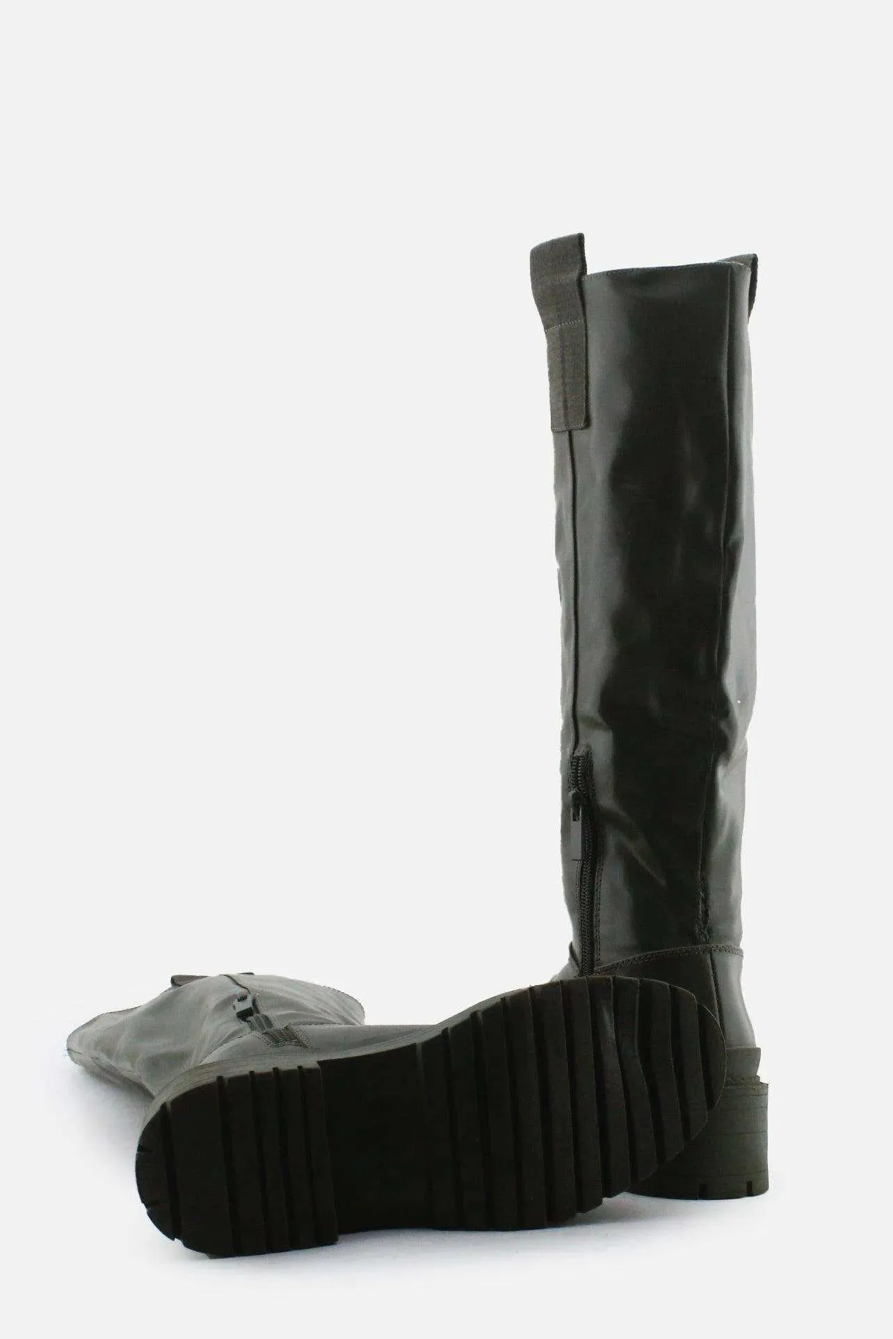 Stradivarius Zipper Knee High Boots | 100% Authetic Leather