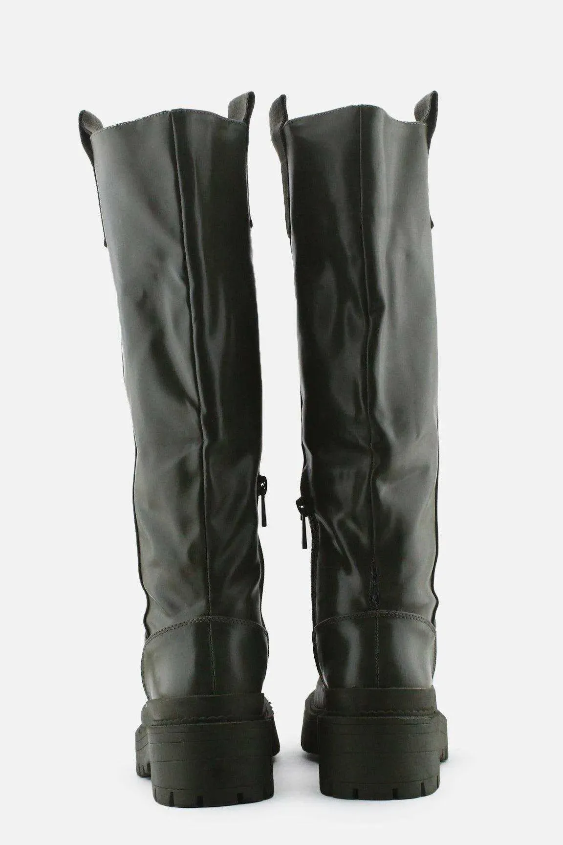 Stradivarius Zipper Knee High Boots | 100% Authetic Leather