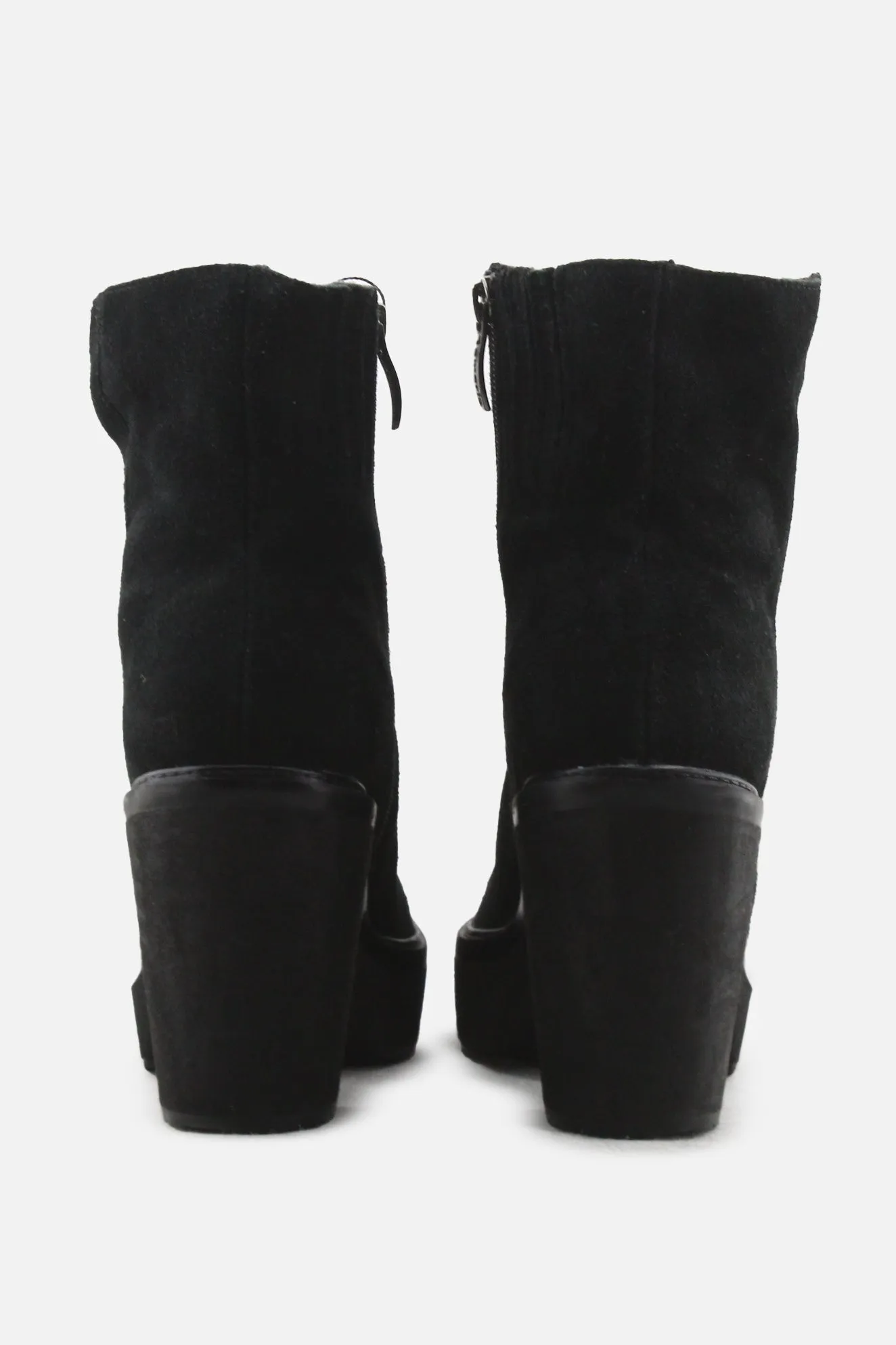Tamaris Zipper Platform Boots | Suede
