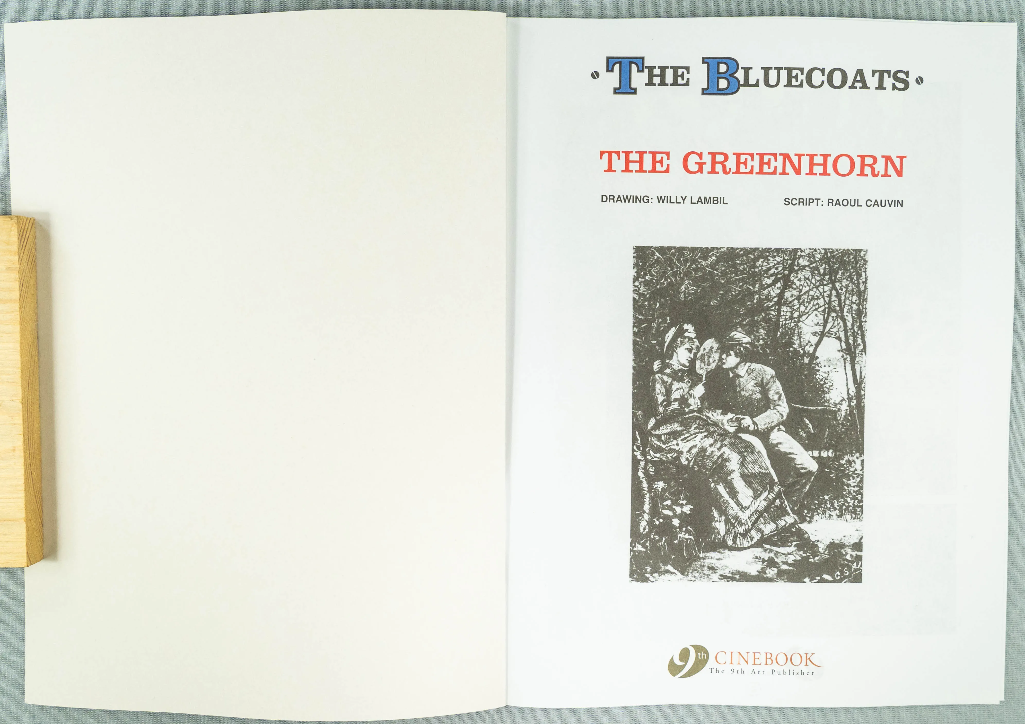 The Bluecoats Volume 4 - The Greenhorn  Cinebook Paperback Comic Book by Lambil / Cauvin