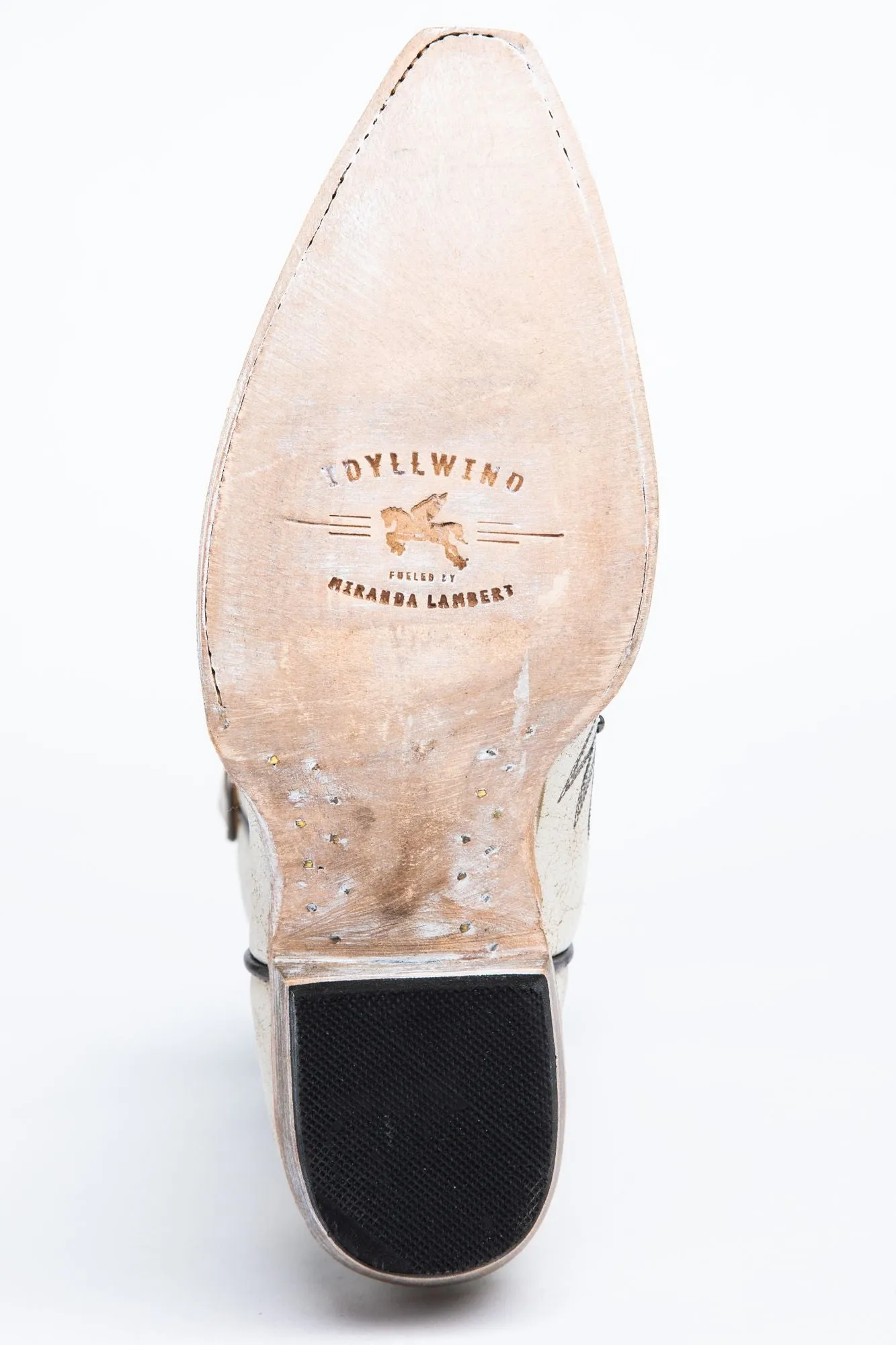 Trouble White Western Boots - Snip Toe