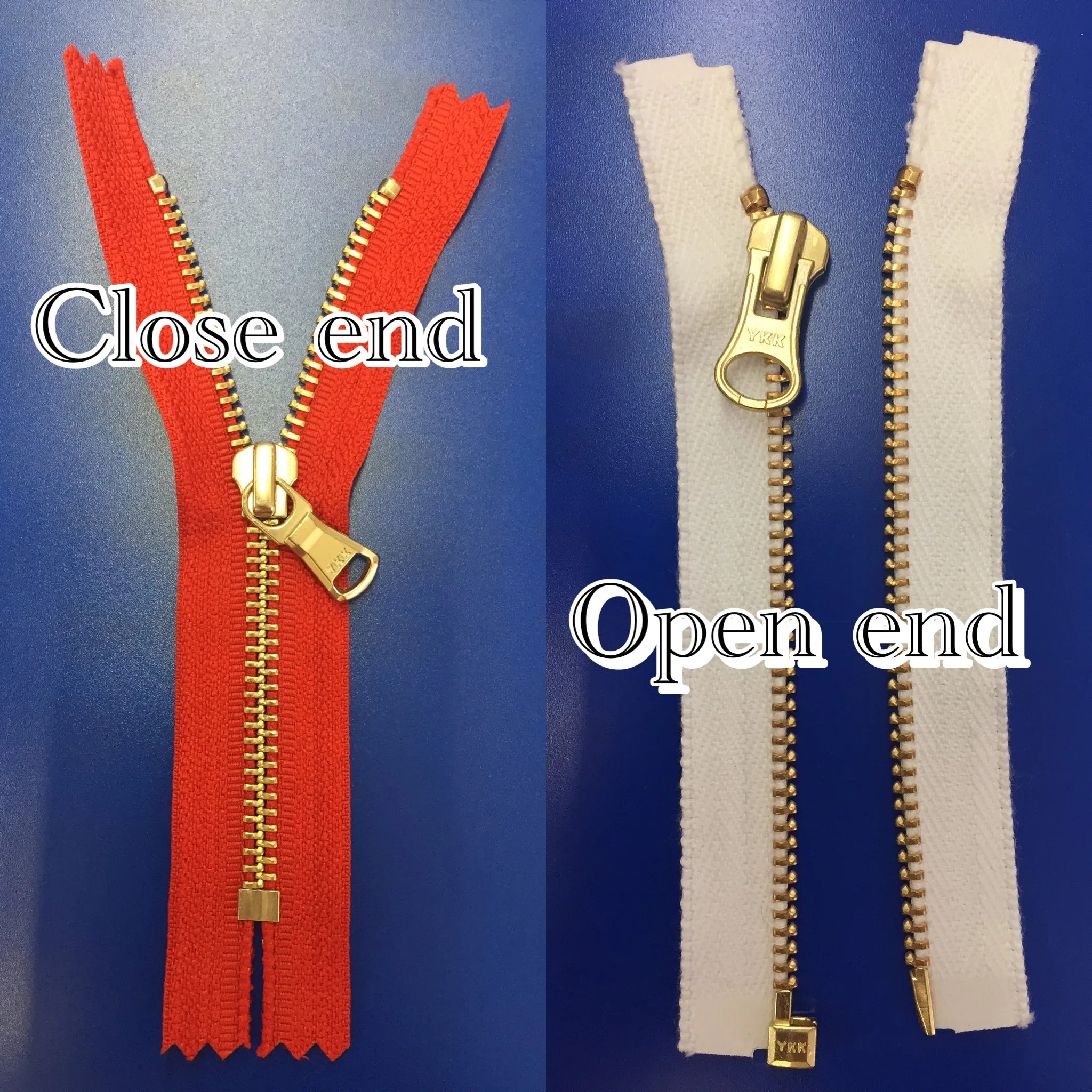 YKK® #5 Brass s/p Black (580) DA Slider (Separating)