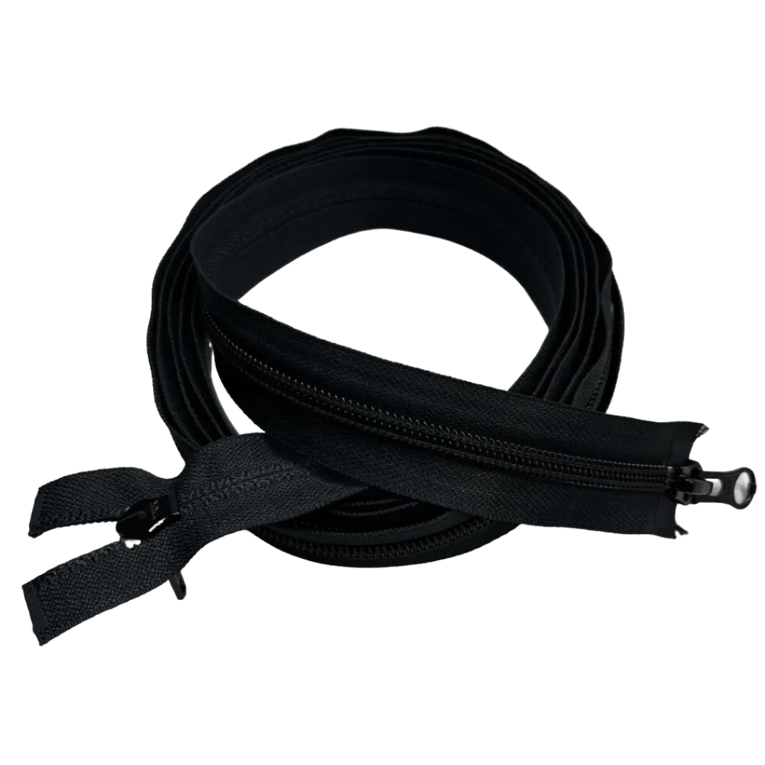YKK 96" Coil #8 Separating Two-Way (Black) (Sold per Each)